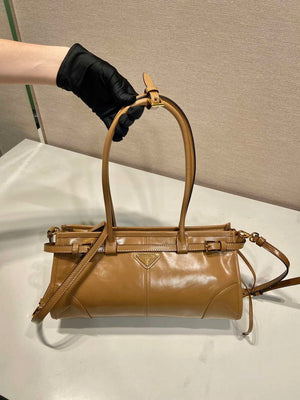 Prada 1BA426 Medium leather handbag Brown - Default Title - View 3