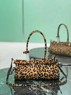 Prada 1BA426 Medium printed leather handbag Honey - Default Title - View 4