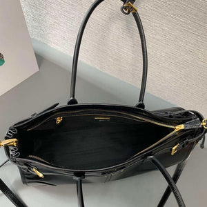 Prada 1BA433 Large Leather Handbag Black - Default Title - View 8