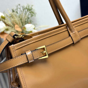Prada 1BA439 Prada Bonnie extra large leather handbag Brown - Default Title - View 6