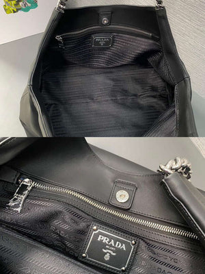Prada 1BA638 Book Tote Bag Black - Default Title - View 9