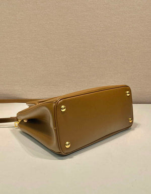 Prada 1BA863 Medium Prada Galleria Saffiano leather bag Cross pattern Natural - Default Title - View 6