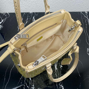 Prada 1BA896 Prada Galleria Saffiano leather small bag Gold - Default Title - View 8