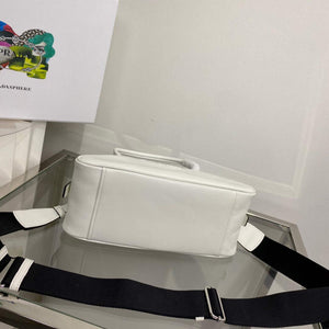 Prada 1BB082 Leather Prada Triangle bag White - Default Title - View 5