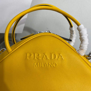 Prada 1BB082 Leather Prada Triangle bag Yellow - Default Title - View 4