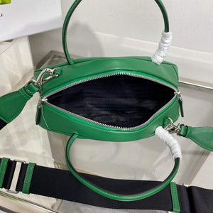 Prada 1BB082 Leather Prada Triangle bag Green - Default Title - View 8