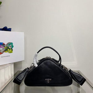 Prada 1BB082 Leather Prada Triangle bag Black - Default Title - View 2
