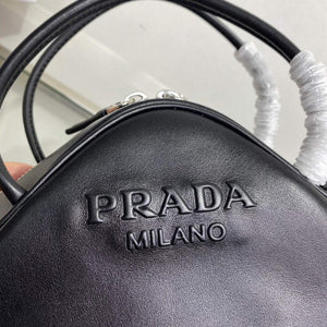 Prada 1BB082 Leather Prada Triangle bag Black - Default Title - View 4