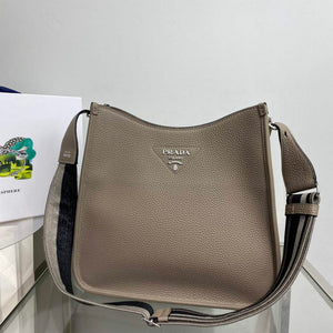 Prada Leather hobo bag 1BC073 Clay Gray - Default Title - View 7