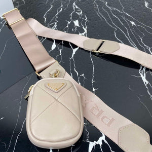 Prada 1BC151 Padded Calfskin Leather shoulder bag Apricot - Default Title - View 7