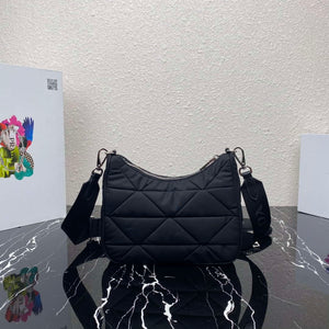 Prada 1BC151 Padded Re-Nylon shoulder bag Black - Default Title - View 2