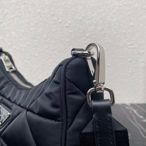 Prada 1BC151 Padded Re-Nylon shoulder bag Black - Default Title - View 6