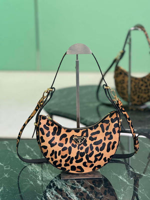 Prada 1BC194 Prada Arqu¨¦ printed leather shoulder bag Honey - Default Title - View 1