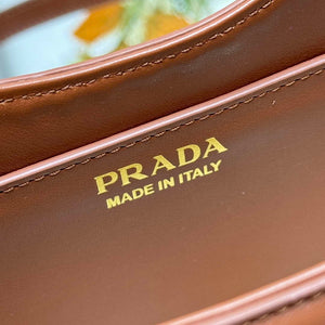 Prada 1BC202 Wicker and leather Prada Arqu¨¦ bag Natural - Default Title - View 8