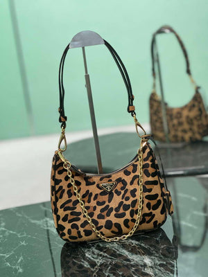 Prada 1BC204 Prada Re-Edition printed leather mini-bag Honey - Default Title - View 2
