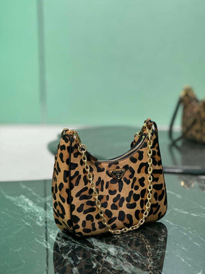 Prada 1BC204 Prada Re-Edition printed leather mini-bag Honey - Default Title - View 4