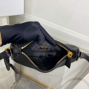 Prada 1BC204 Saffiano Leather Mini-Bag Black - Default Title - View 9
