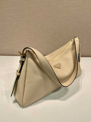 Prada 1BC228 Prada Aim¨¨e Large leather shoulder bag Sand - Default Title - View 3