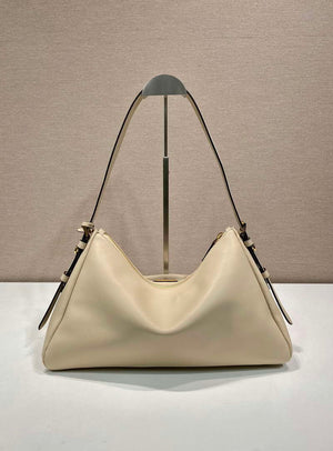 Prada 1BC228 Prada Aim¨¨e Large leather shoulder bag Sand - Default Title - View 4