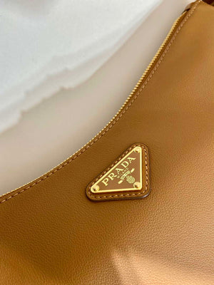 Prada 1BC228 Prada Aim¨¨e Large leather shoulder bag Brown - Default Title - View 7