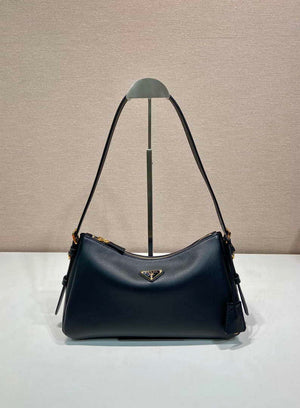 Prada 1BC229 Prada Aim¨¨e Medium leather shoulder bag Black - Default Title - View 1
