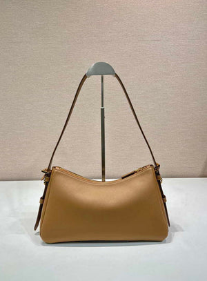 Prada 1BC229 Prada Aim¨¨e Medium leather shoulder bag Brown - Default Title - View 4