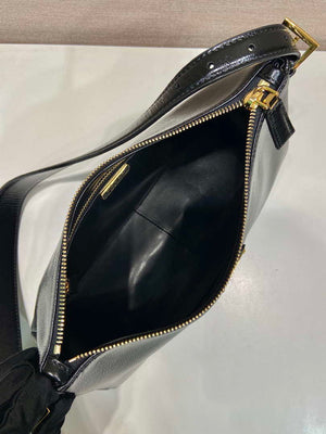 Prada 1BC229 Prada Aim¨¨e Medium Patent leather shoulder bag Black - Default Title - View 8