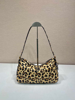 Prada 1BC229 Prada Aim¨¨e Medium printed Leopard leather shoulder bag - Default Title - View 1