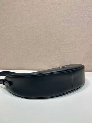 Prada 1BC255 Prada Demi-lune large leather shoulder bag Black - Default Title - View 6