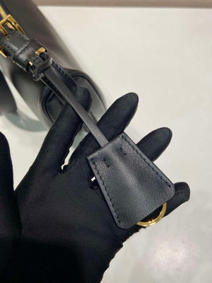 Prada 1BC255 Prada Demi-lune large leather shoulder bag Black - Default Title - View 9