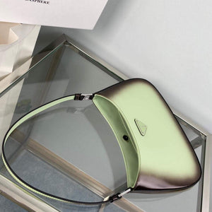 Prada 1BC499 Cleo brushed Gradient leather shoulder bag Green - Default Title - View 7