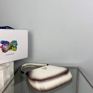 Prada 1BC499 Cleo brushed Gradient leather shoulder bag Beige - Default Title - View 5