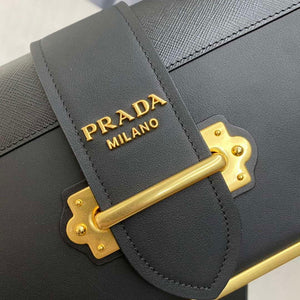 Prada 1BD045 Prada Cahier Leather Bag Black - Default Title - View 4