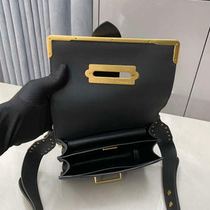 Prada 1BD045 Prada Cahier Leather Bag Black - Default Title - View 8