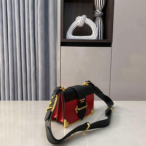 Prada 1BD045 Prada Cahier Leather Bag Red - Default Title - View 3
