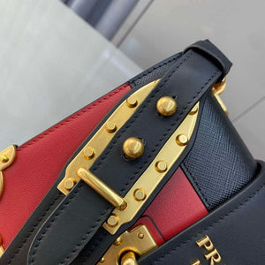 Prada 1BD045 Prada Cahier Leather Bag Red - Default Title - View 7