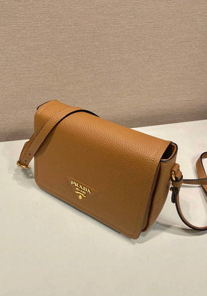 Prada 1BD314 Leather shoulder bag Brown - Default Title - View 2