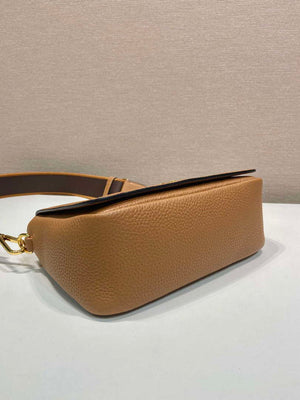 Prada 1BD314 Leather shoulder bag Brown - Default Title - View 7