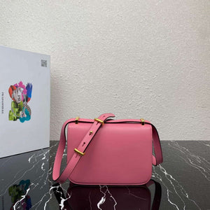 Prada 1BD320 Prada Embl¨¨me Saffiano Shoulder Bag Pink - Default Title - View 2