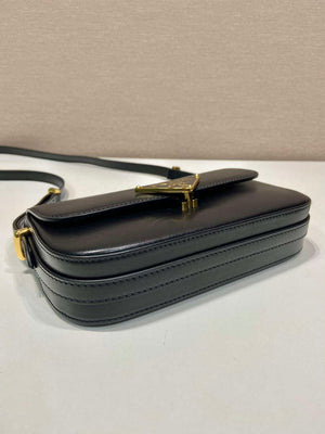Prada 1BD339 Leather Shoulder Bag Black - Default Title - View 5