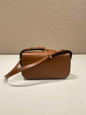 Prada 1BD339 Leather Shoulder Bag Cognac - Default Title - View 4