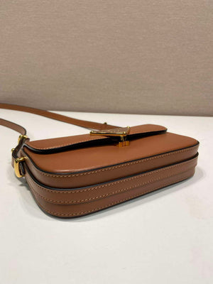 Prada 1BD339 Leather Shoulder Bag Cognac - Default Title - View 5