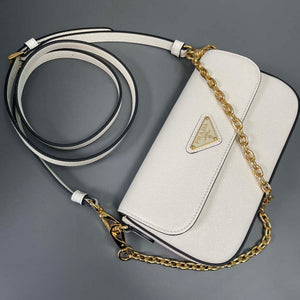 Prada 1BD356 Saffiano leather mini-bag White - Default Title - View 9