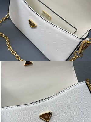 Prada 1BD356 Saffiano leather mini-bag White - Default Title - View 10