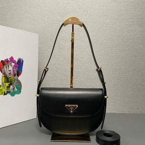 Prada 1BD365 Leather shoulder bag Black - Default Title - View 1