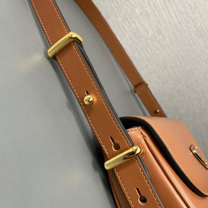 Prada 1BD365 Leather shoulder bag Brown - Default Title - View 6