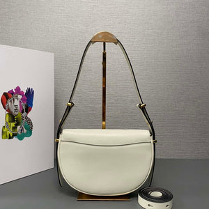 Prada 1BD365 Leather shoulder bag White - Default Title - View 3