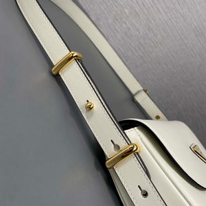 Prada 1BD365 Leather shoulder bag White - Default Title - View 7