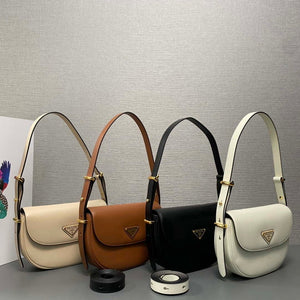 Prada 1BD365 Leather shoulder bag White - Default Title - View 2