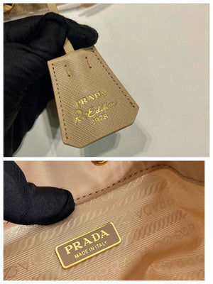 Prada 1BE067 Re-Nylon Satin mini-bag Apricot - Default Title - View 9